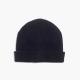 Black RIB Knit Beanie Hats 96 / 3 / 1 Wool / Other Fiber / Elastane Material
