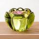 Lotus Tealight Votive Color Glass Candle Holder Machine Pressed 7cm Height