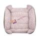 Comfortable and breathable Canvas Self Warming Pet Bed PV Fleece Lining