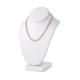 High End Necklace Bust Display Stand Faux PU Embossing With Interior Material MDF