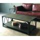 Rustic Vintage Table Industrial Metal Iron Coffee Table End Table For Living Room