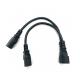 IEC C14 To C13*2  Power Adapter Y Cables 220V Extension Cables for electric