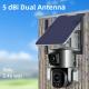 IP65 Wireless Solar Wifi Security Camera 10X Optical Zoom Human Tracking
