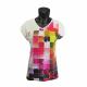Short Sleeve Colorful Casual Sportswear Slin Fit Ladies Running T Shirts