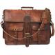 400g 14 Inch Vintage Handmade Leather Messenger Bag For Laptop Briefcase