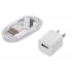 AC Wall Charger Adapter with iphone 4 Data Sync Cable for G 4S 3GS 3G iPod Touch white