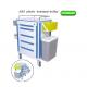 ABS body, metal ball - bearing rail,  Al - alloy columns medical equipment trolley