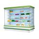 Commercial Open Display Refrigerator For Supermarket With Customized Size