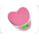 Heart Shape Kitchen Electronic Scales , Selectable Units Food Weighing Scales