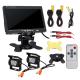 24v Rear View Vehicle Reversing Systems 7 Inch TFT LCD Screen Display