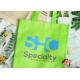 Natural Non Woven Tote Bags 30*40*10cm With Two Color Letter Silk Printing