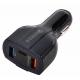3 Port USB QC 3.0  Type C Fast Car Charger Adapter 7.1A 38g 35W