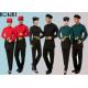 Cool Restaurant Staff Uniforms With Solid Color Long Sleeve Shirt And Pants