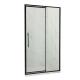 Extruded Aluminum Bathroom Doors , Vertical Waterproof Sliding Door Tinted Glass