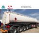 4 Axles Petroleum Road Tanker , Fuel Tank Trailer 45 Tons Payload ADR Standard