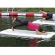 Folding Inflatable Floating Yoga Mat , Water Gymnastics Mat 220x85x15cm