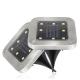 8 LEDs Rgb Recessed Ground Light Wireless Type Solar Powered For Lawn Pathway