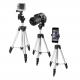 40 Inch Aluminum Camera Tripod + Universal Smartphone Holder Mount for iPhone 6s 6 6 Plus 5s 5, Samsung Galaxy S6 S6