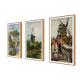 Wooden Art Frame Digital Signage Vertical 55In BC5000 With Android Frame LCD