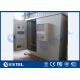 Three Bay Sandwich Steel Base Station Cabinet Outdoor IP65 With Heat Insulation Material