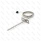 PT100 Braided Cable RTD Temperature Sensor With Flange Probe PT100 Temperature Sensor 3 Wire