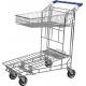 Two Layer Wire Warehouse Rolling Trolley For Carry Goods With PVC / PU / TPR Wheels