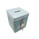 Square Tin Container Coin Bank Box 0.23mm Tinplate Material For Kids Storage