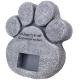 Pawprint Pet memorial stone, dog tombstone
