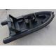 Black Hypalon color Rigid Hull Inflatable RHIB Boat with Outboard Motor for fishing and rescue