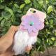 TPU&Plush Cortex Sunflower Feathers Tail Back Cover Cell Phone Case For iPhone 7 6s Plus