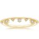 Aalternating Sizes 14K Yellow Gold Jewelry Ring With 0.15ct VS1 2mm Natural Diamond