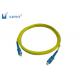 SC UPC Fiber Optic Cable Patch Cord Single Mode High Dense Connection