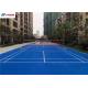 CN-S02 Acrylic Cushion Tennis Court With CS-6 Transparent Coat Layer