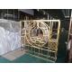 Decorative Gold Mirror Stainless Steel Room Divider Customizable Size