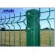 Powdercoated Wire Mesh Fence Panel Garden Fence Wire Green 2.5mm