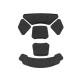 OEM Black Foam Helmet Padding Liner Wear Resistant Customized