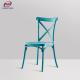 Commercial Stackable Resin Party Event Plastic Chair X Back For Wedding