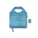 Blue Leaf 190T Reusable Polyester Bags Poly Tote Bags Personalized