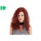 High Quality Synthetic Wigs Red Color No Lace Synthetic Curly Wigs Natural Looking