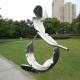 Creative 200 Cm High Garden Feather Decorative Matte Metal Sculpture