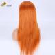 Orange Realistic Human Hair Wigs Full Lace 27 honey blonde 180% Density