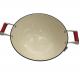 15Inch Cast Iron Skillet Chinese Wok With Durable Loop Handles