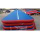 Professional Inflatable Air Tumble Track Mat Blue Red 20m Bouncy Tumbling Mat