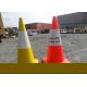 Traffic Retractable Safety Cones For Construction Area Customized Design