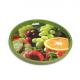 Decorative metal trays for food