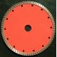 Red 7 Inch   Turbo Diamond Saw Blade For Granite  ,  230mm Concrete Grinding Disc