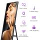 75 Full Screen 4K Portable Digital Poster Advertising Signage Display With Wheels