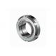 Din 11851 Sanitary Fittings Round Slotted Nut , Polished Industrial Pipe Fittings