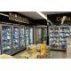 Supermarket Glass Door Display Walk In  Cooler Grocery Convenience Store Gas Stations