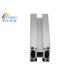6063- T5 Alloy Silver Color Slotted Aluminum Square Tubing 50-6000mm Length